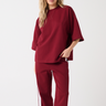 Cartel & Willow Sage Tee and Isobel Pant in Raspberry