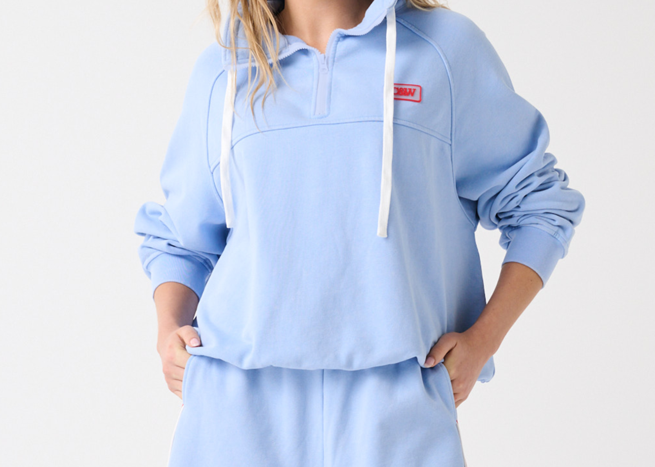 Cartel & Willow Tory Sweater and Nia Short in Cornflower