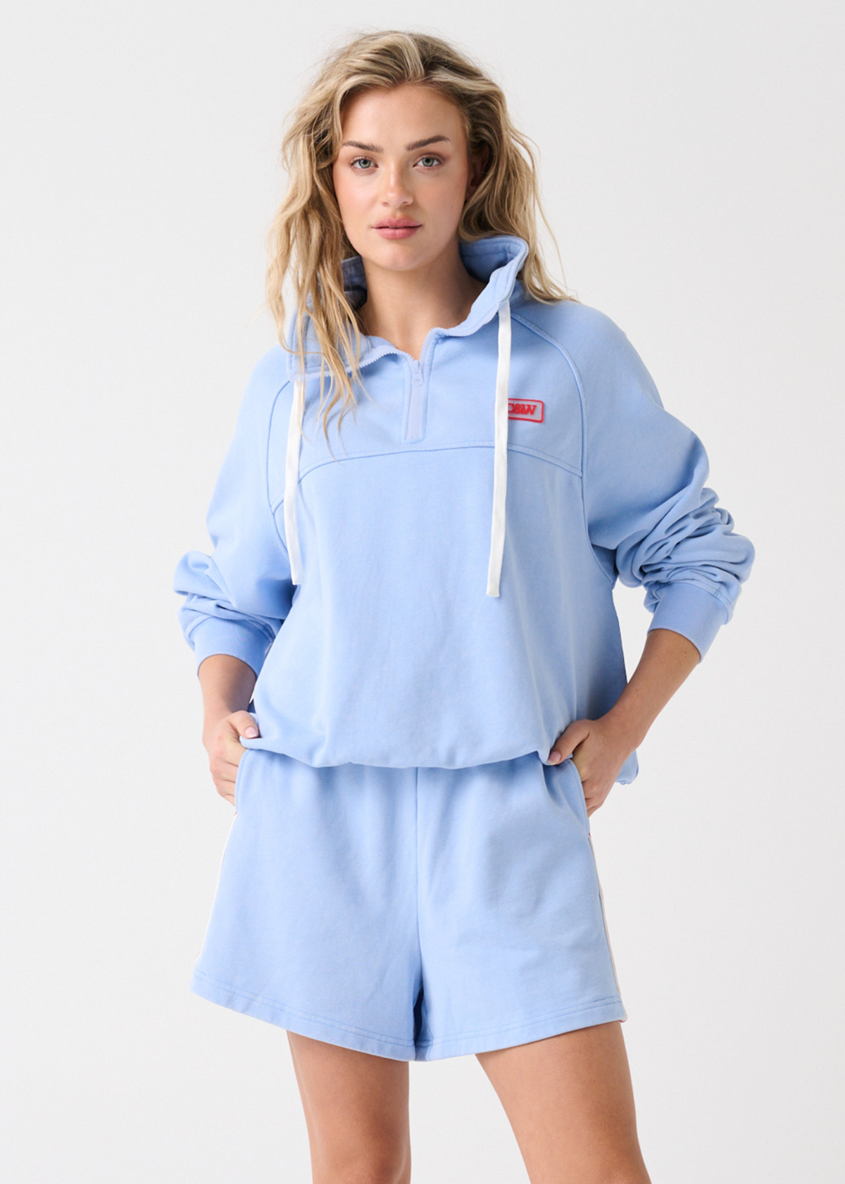 Cartel & Willow Tory Sweater and Nia Short in Cornflower
