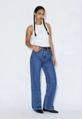 Dr. Denim Echo High Straight jeans in Bay Mid Retro – front
