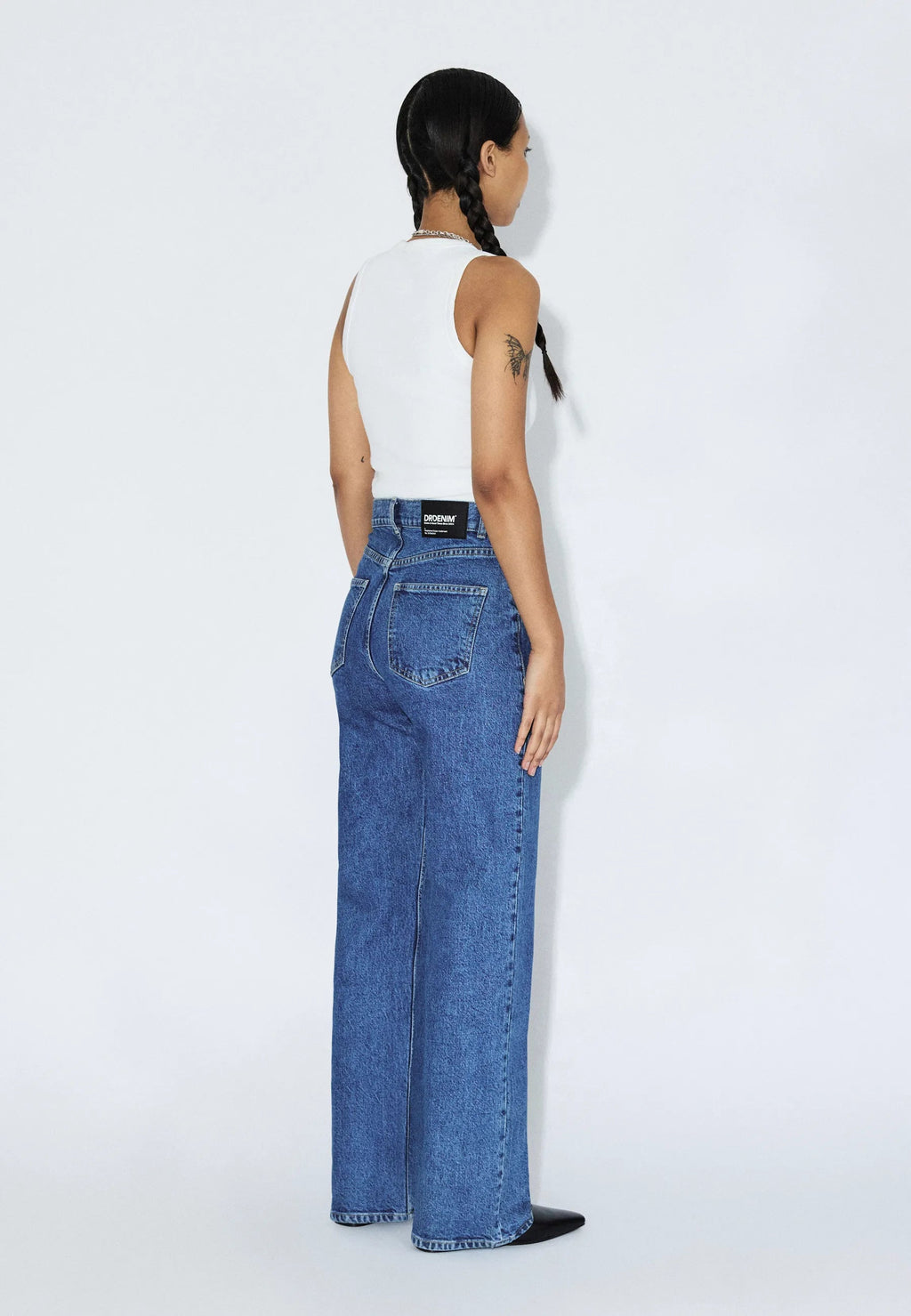 Dr. Denim Echo High Straight jeans in Bay Mid Retro – view 5