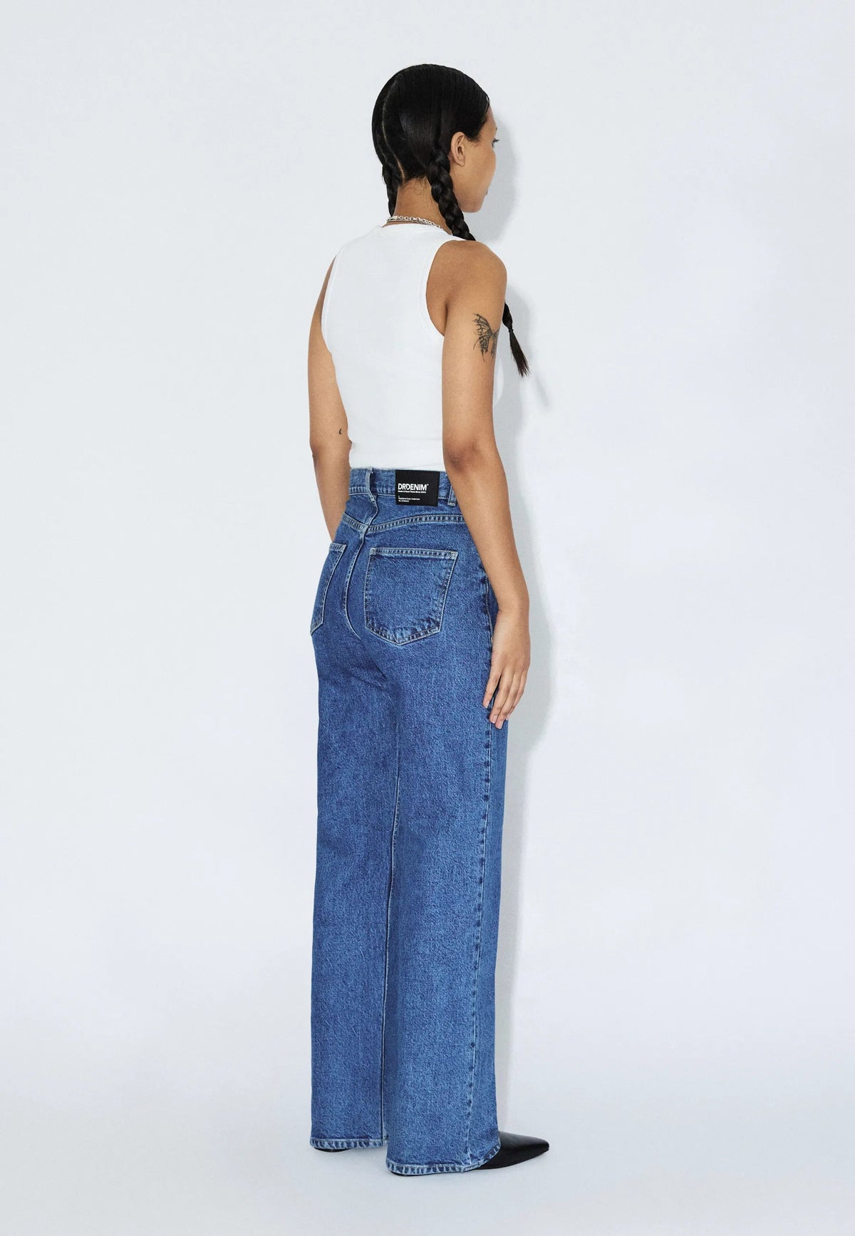 Dr. Denim Echo High Straight jeans in Bay Mid Retro – view 5