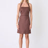 Esmaee Marseille Halter Dress - Espresso