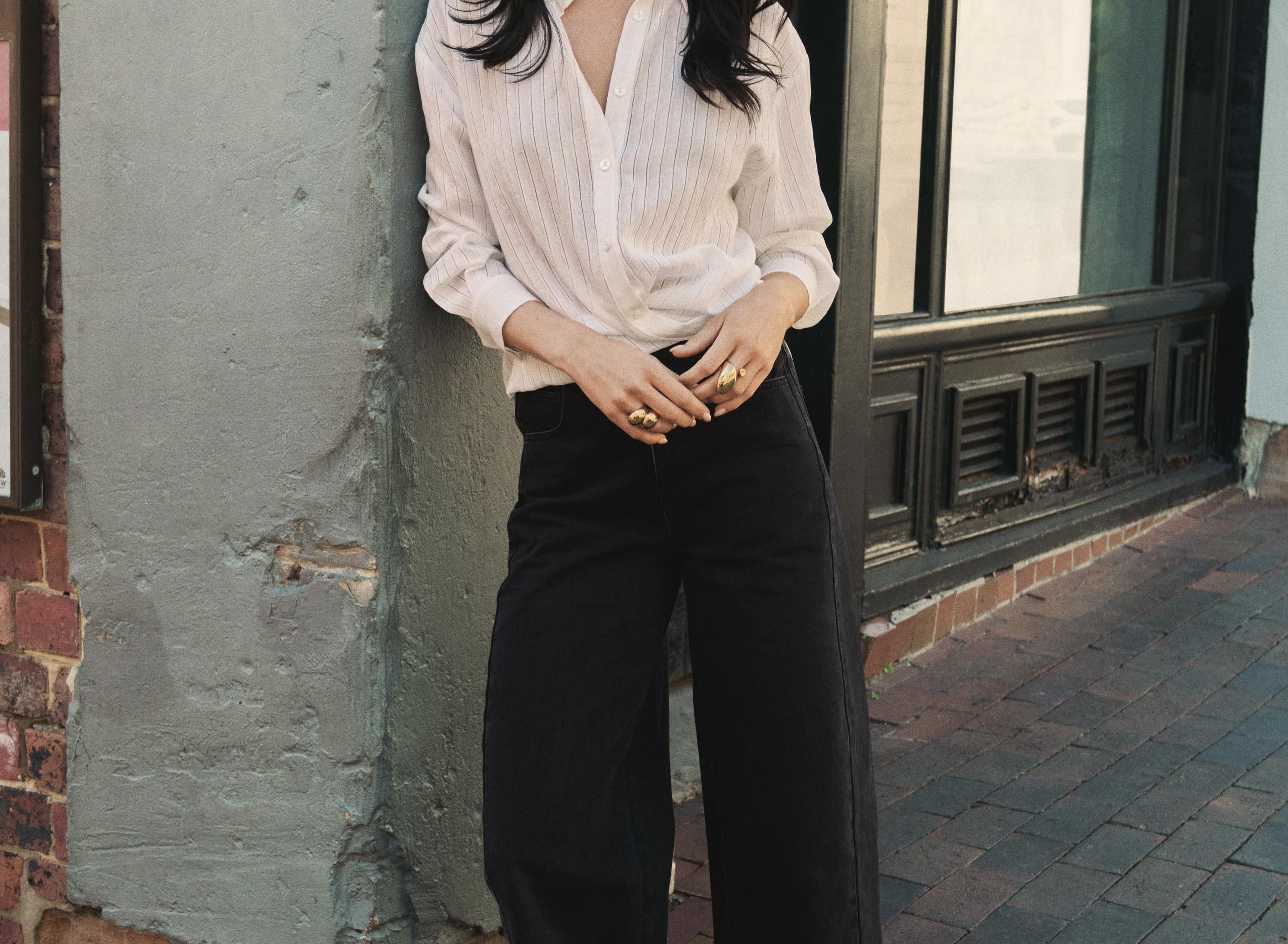 Esmaee Midtown Barrel Jean - Black – product image 1