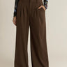 Fate + Becker Roan Pleat Front Pant - Chocolate