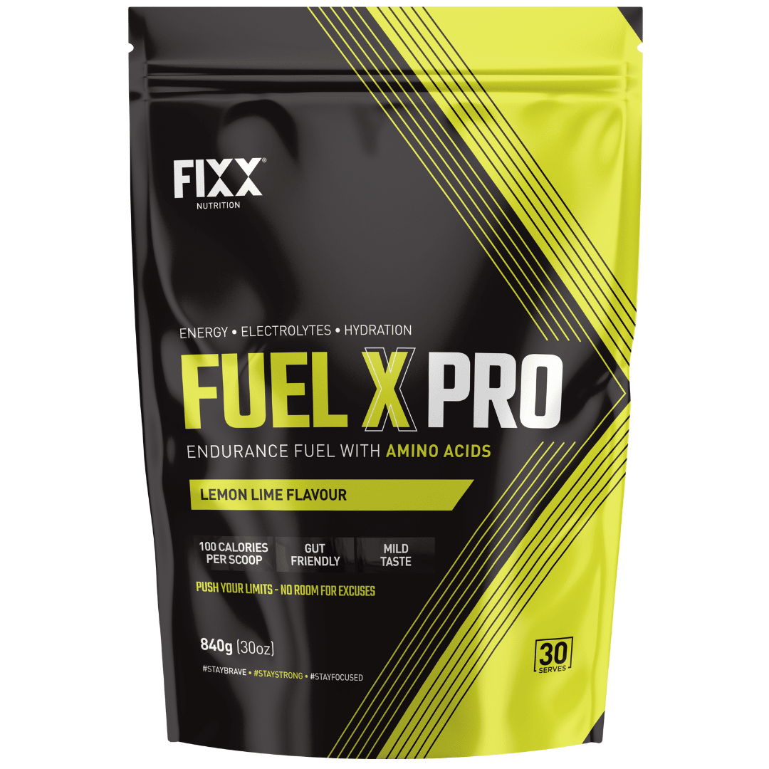 FIXX Fuel X Pro Lemon Lime 840g 30 Scoop Bag endurance drink mix