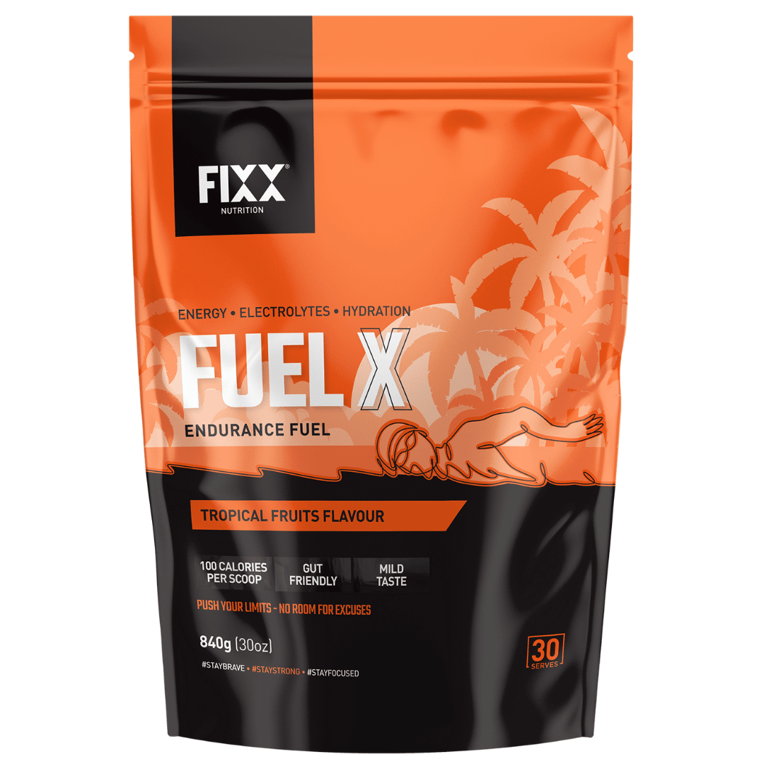 FIXX Fuel X Tropical 840g 30 Scoop Bag endurance drink mix