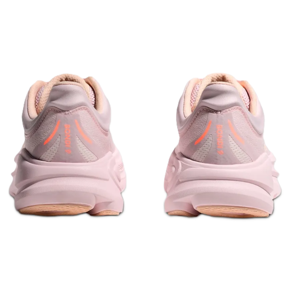 HOKA Bondi 9 Women's Wide (D) - Lilac Cream / Tangerine Glow – product image 7