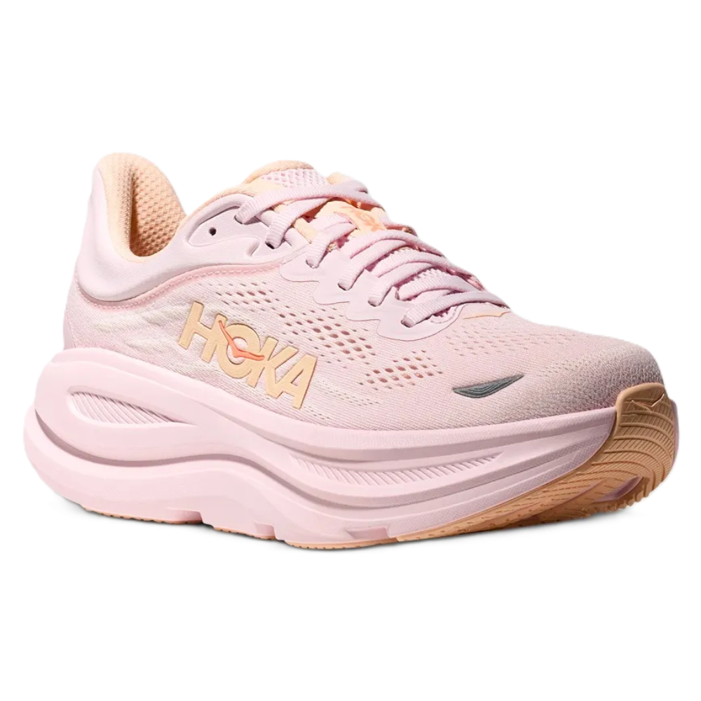 HOKA Bondi 9 Women's Wide (D) - Lilac Cream / Tangerine Glow – product image 3
