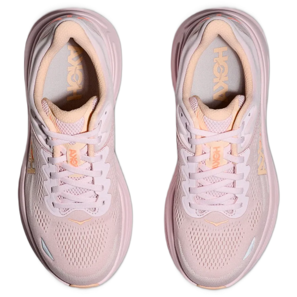 HOKA Bondi 9 Women's Wide (D) - Lilac Cream / Tangerine Glow – product image 2