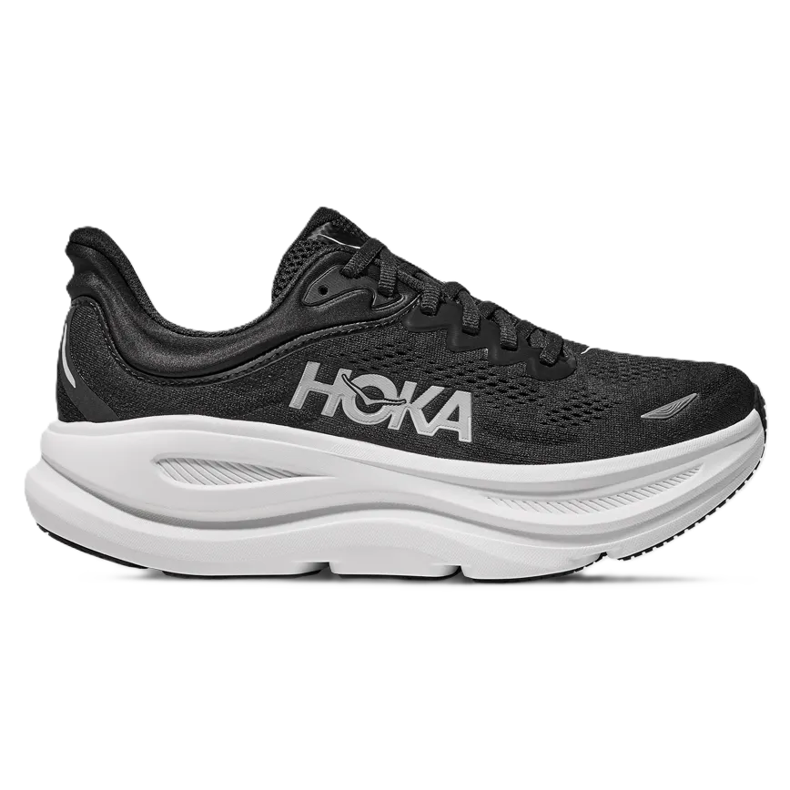 HOKA Bondi 9 Men's Wide (2E) - Black / White – product image 1