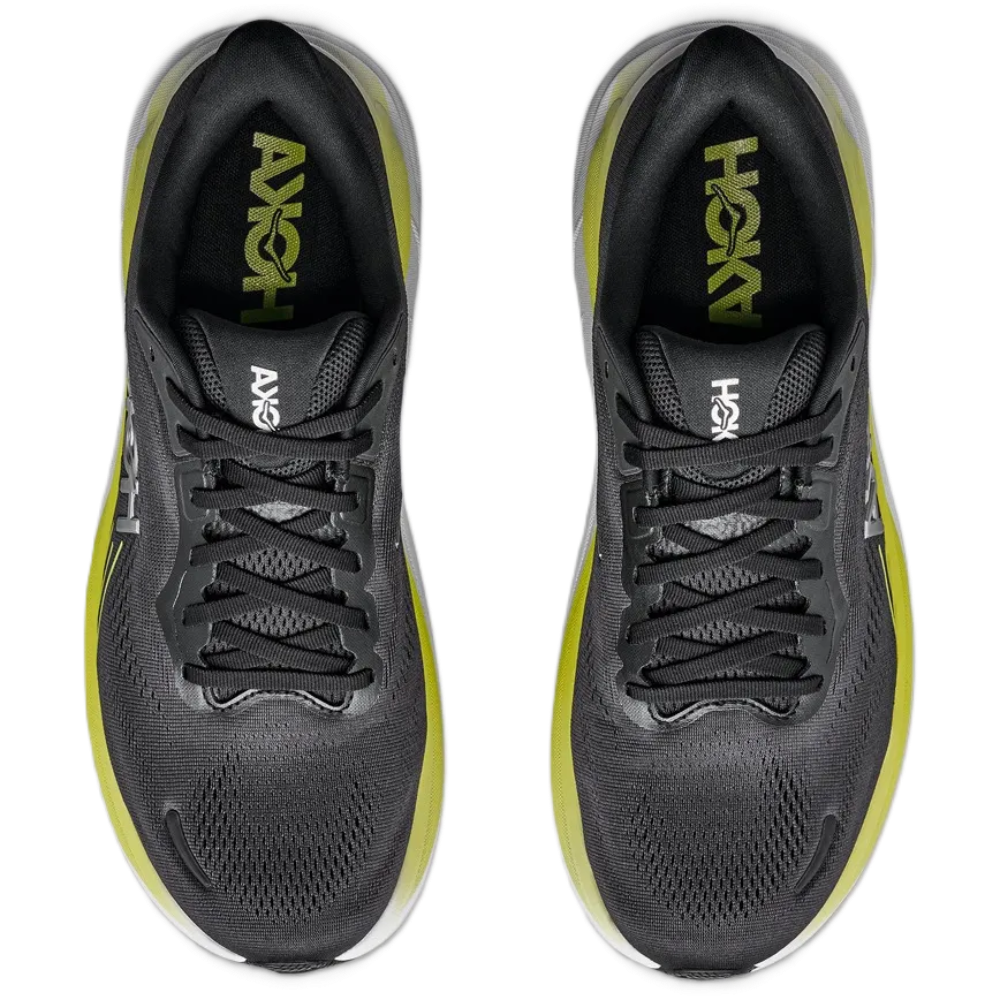 hoka-clifton-11-mens-black-cosmic-grey-top-view