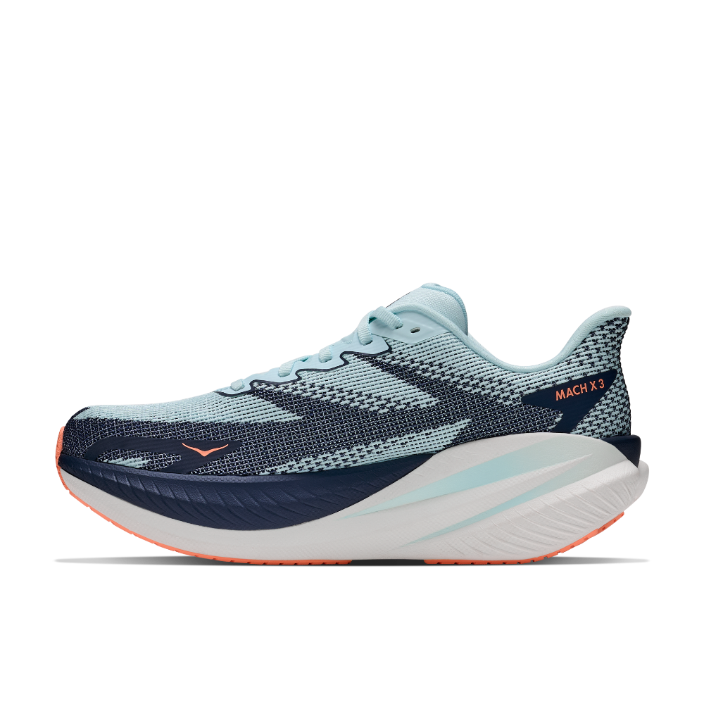 HOKA Mach X 3 women's Glimmering Blue / Varsity Navy – view 2