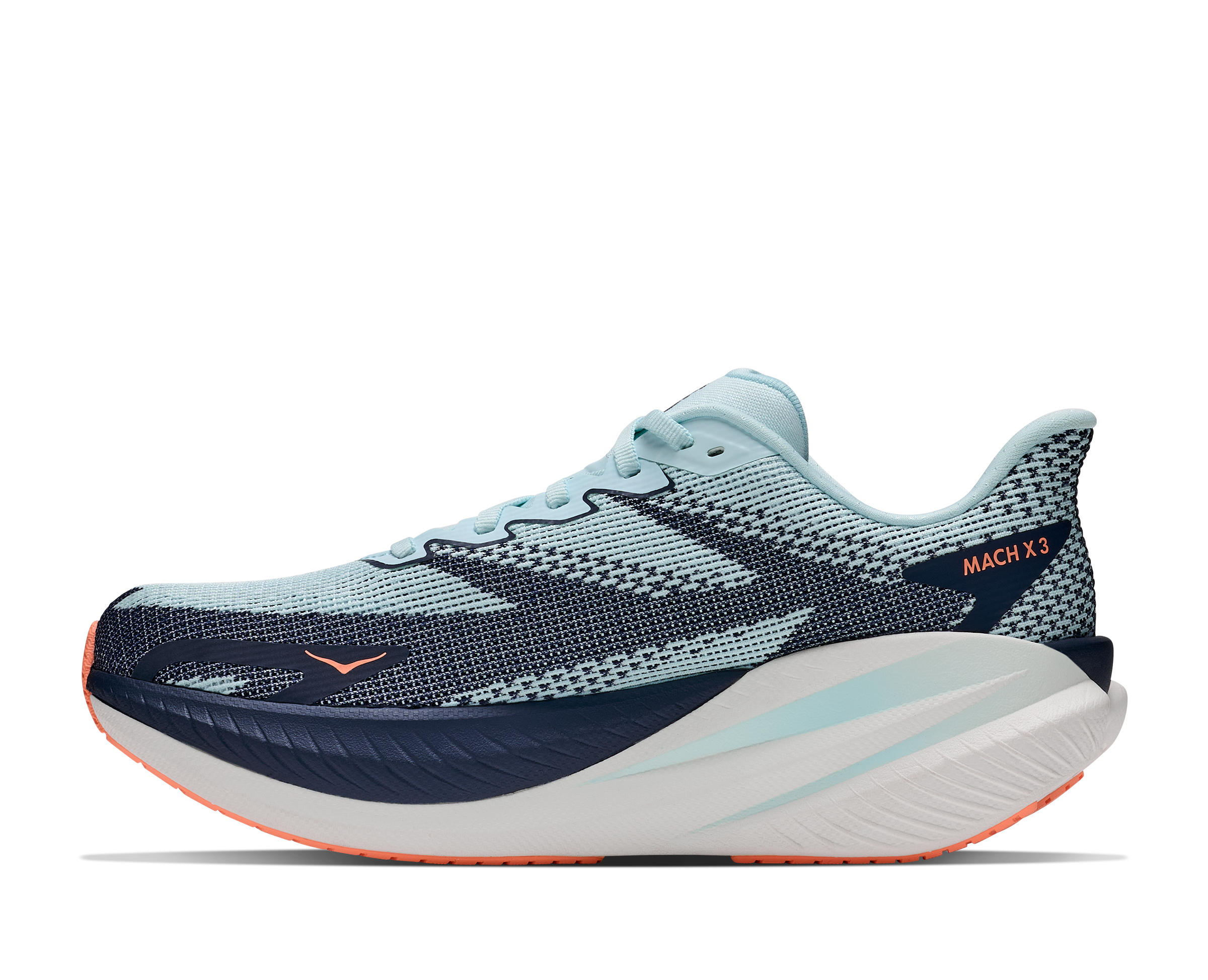 HOKA Mach X 3 women's Glimmering Blue / Varsity Navy – view 2