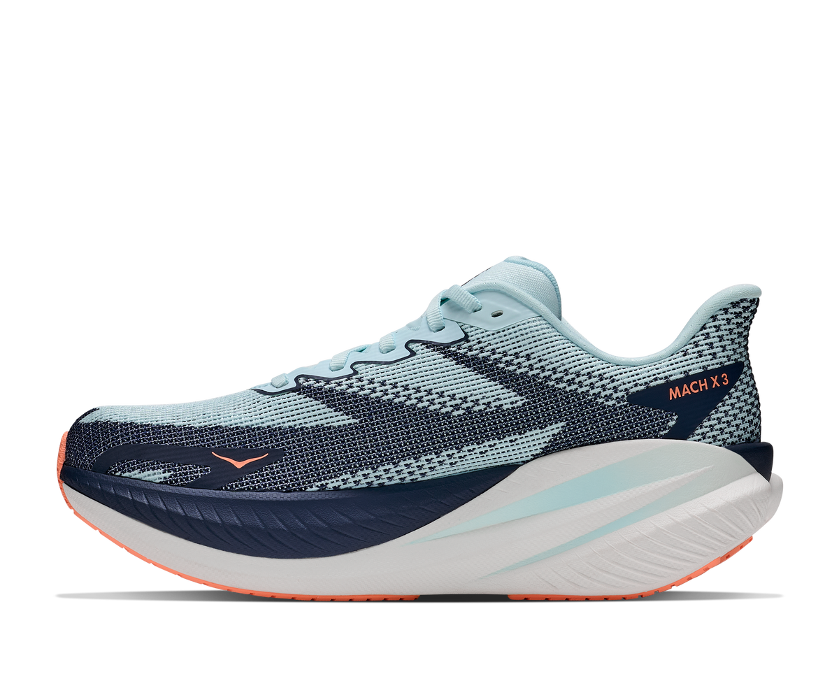 HOKA Mach X 3 women's Glimmering Blue / Varsity Navy – view 2