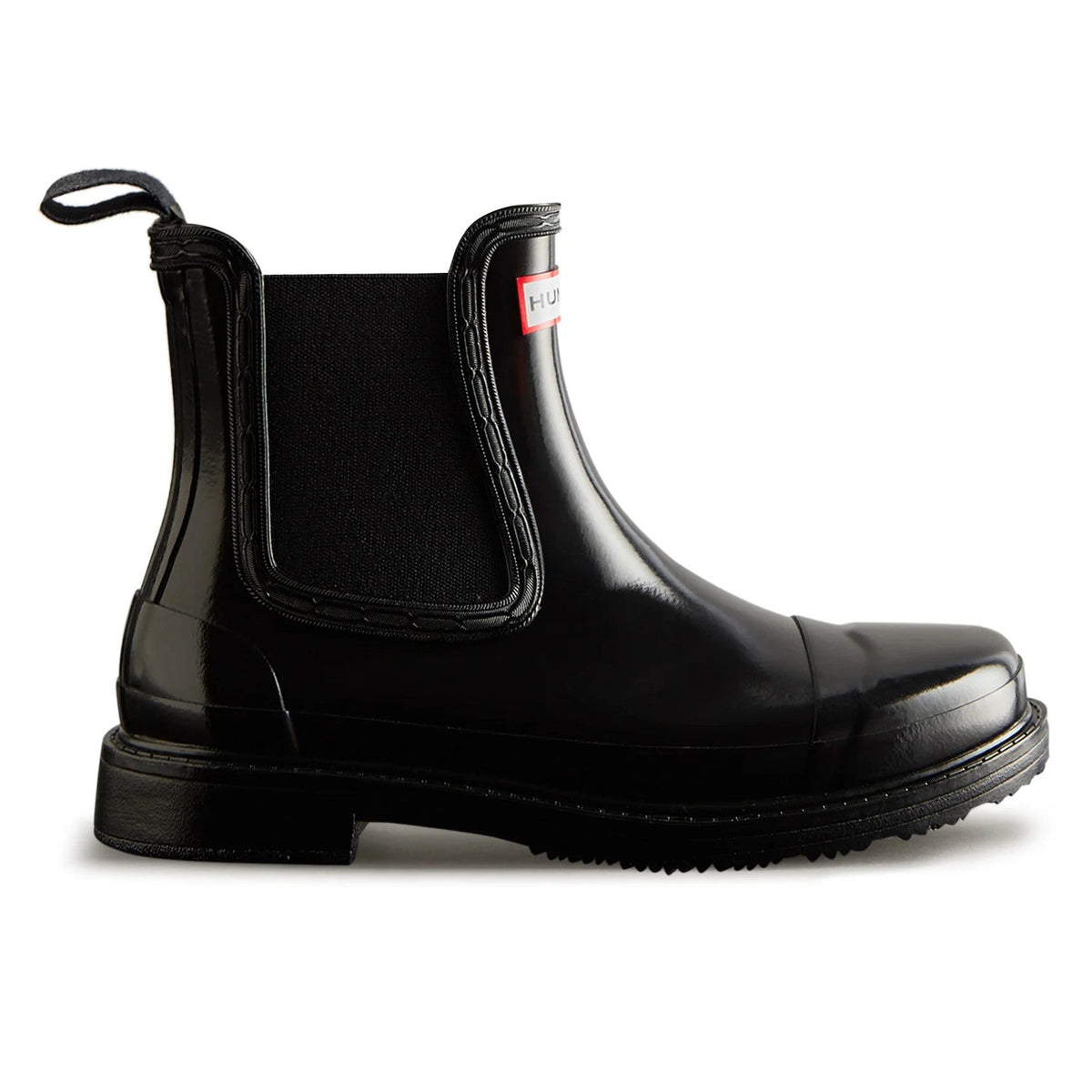 Hunter Women's Chelsea Commando Gloss Boot – Black – product view 1