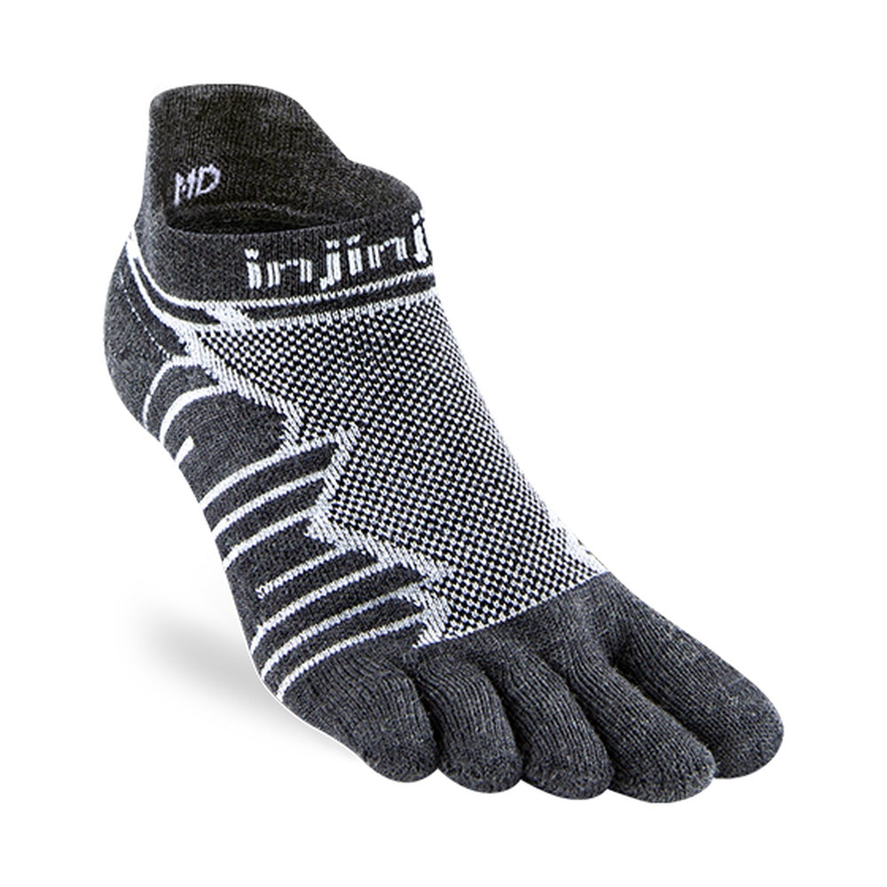 Injinji Ultra Run Merino No-Show Socks – Slate – product photo