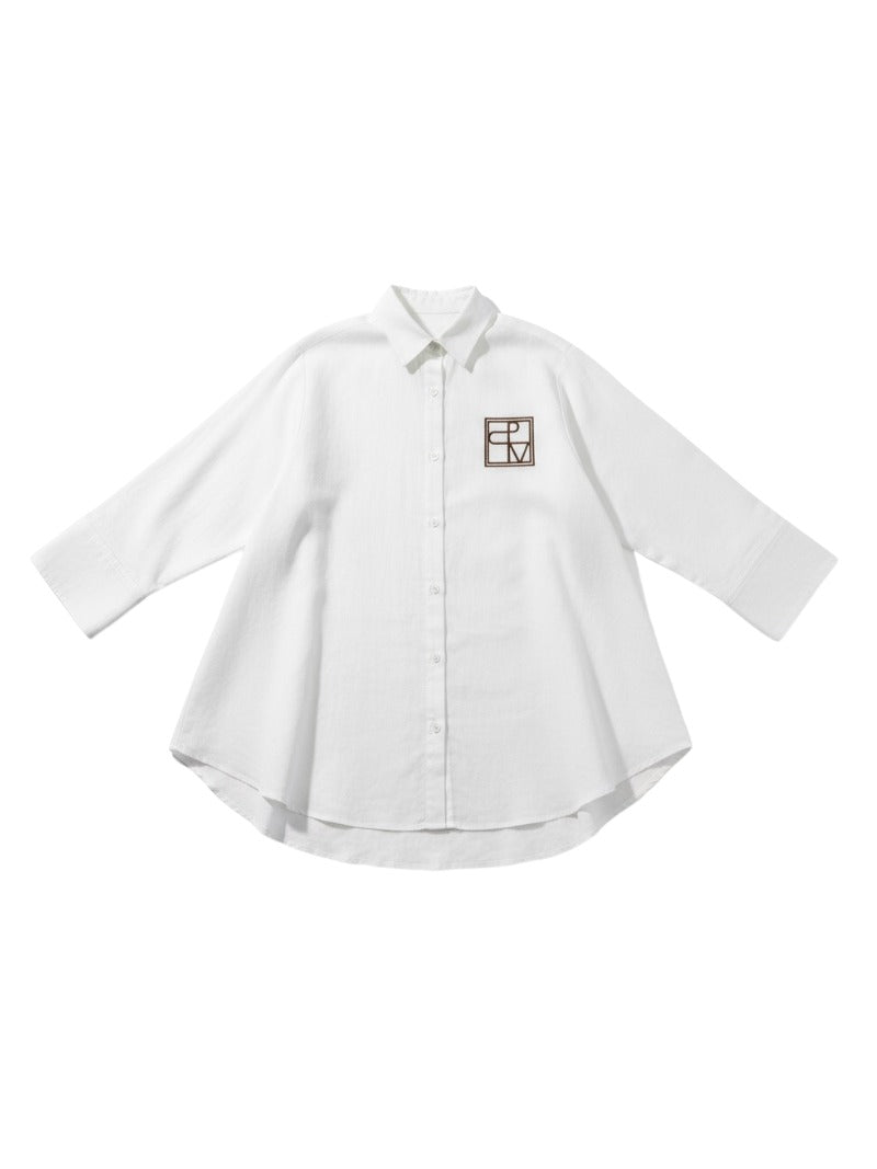 Juan & Me Nacida shirt – white Iconic logo – product view 6