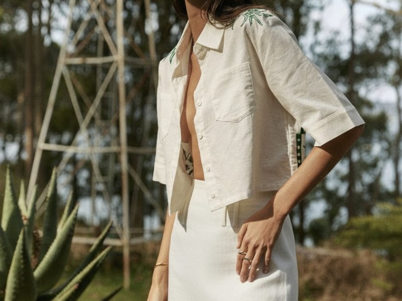 JUAN & ME Nacida Skirt – White – product view 2
