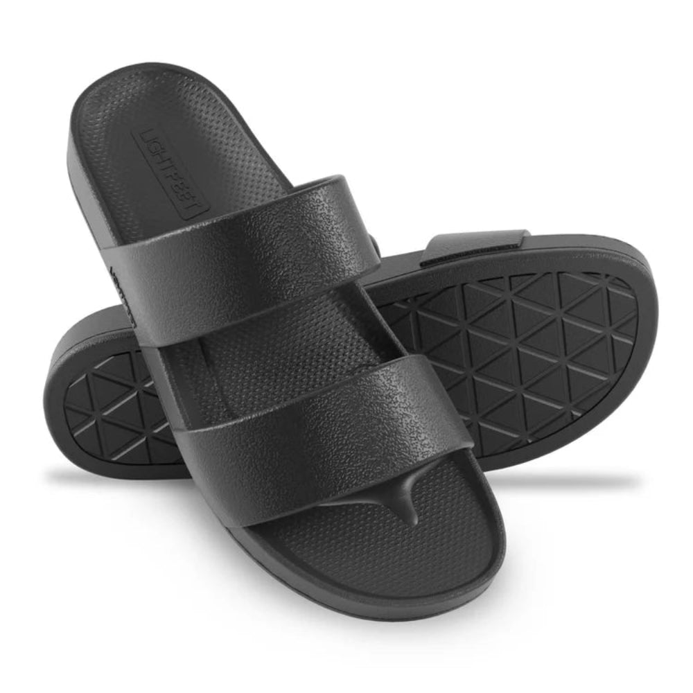 Lightfeet Double Strap recovery slides – Black – product view 7