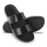 Lightfeet Double Strap recovery slides – Black Shimmer – product view 4