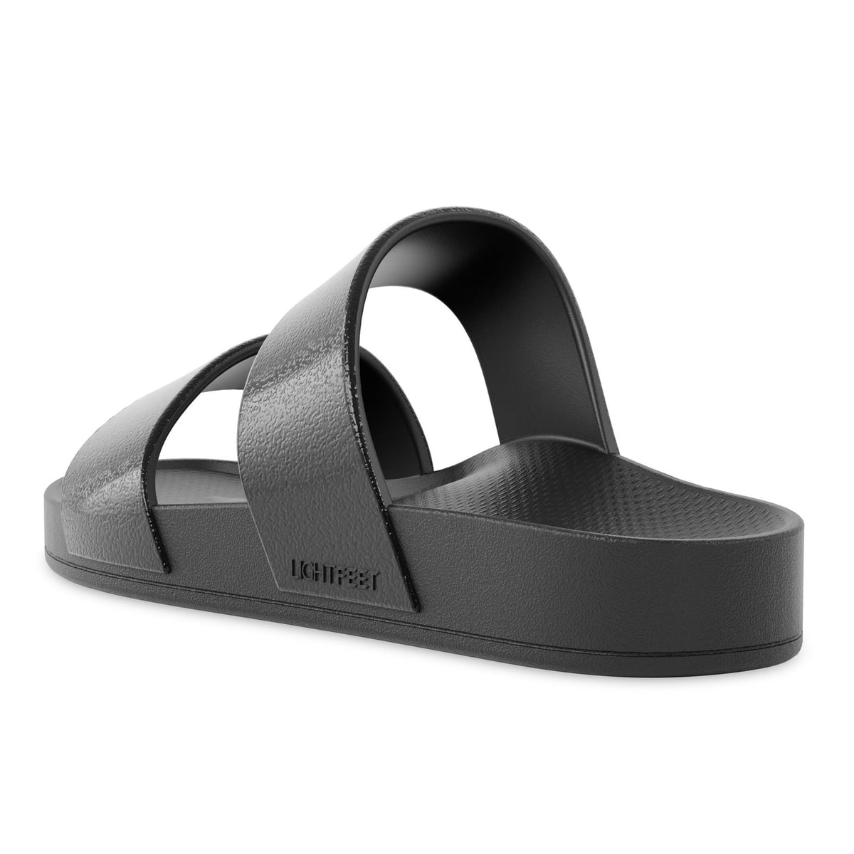 Lightfeet Double Strap recovery slides – Black Shimmer – product view 7