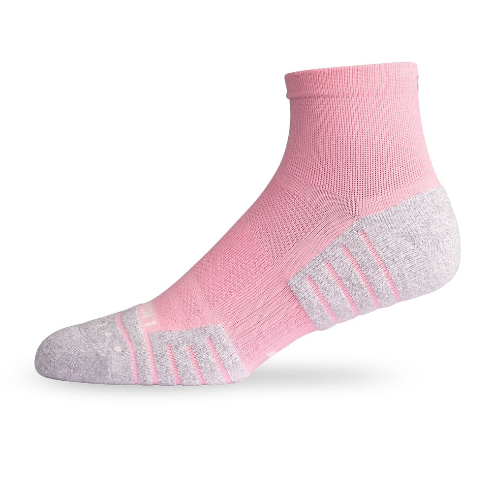 Lightfeet Performance Quarter Socks – Soft Pink – product view