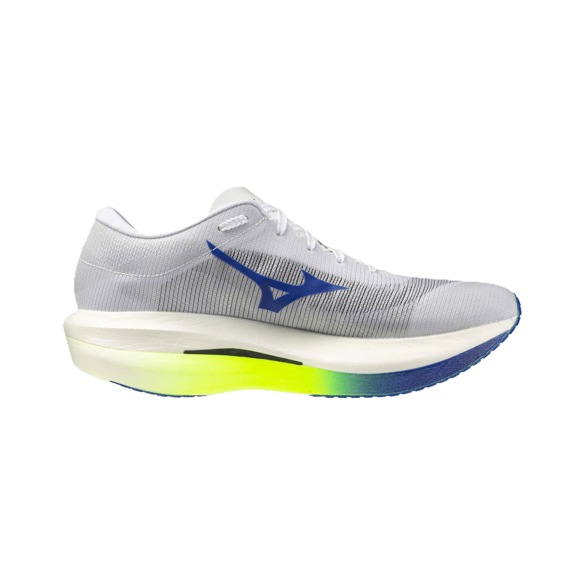 Mizuno Hyperwarp Pro unisex racing shoe – White / Lightning Yellow – product view 7