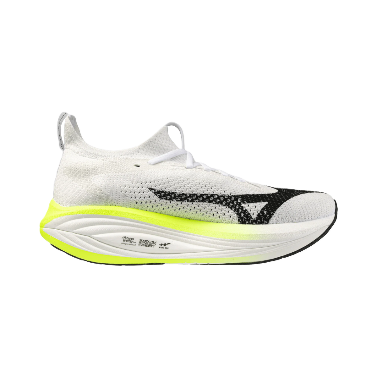 Mizuno Neo Vista 3 Men’s running shoe – White / Black / Orange – product view 4