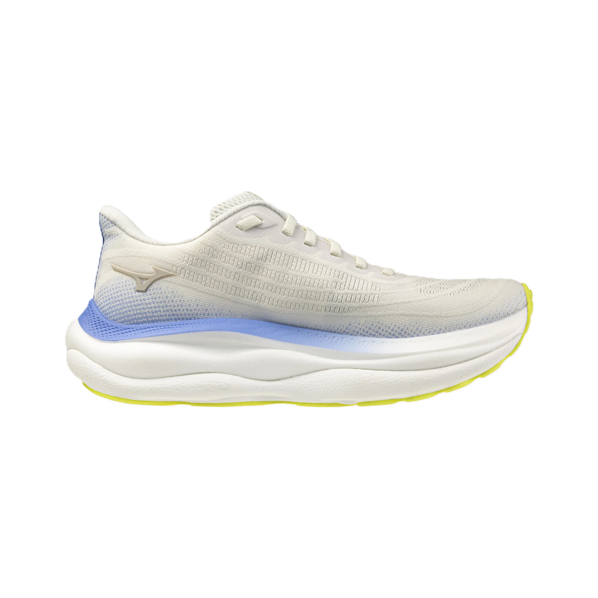 Mizuno Wave Sky 9 Women’s running shoe – Snow White / Silver Birch / Ultramarine – product view 3