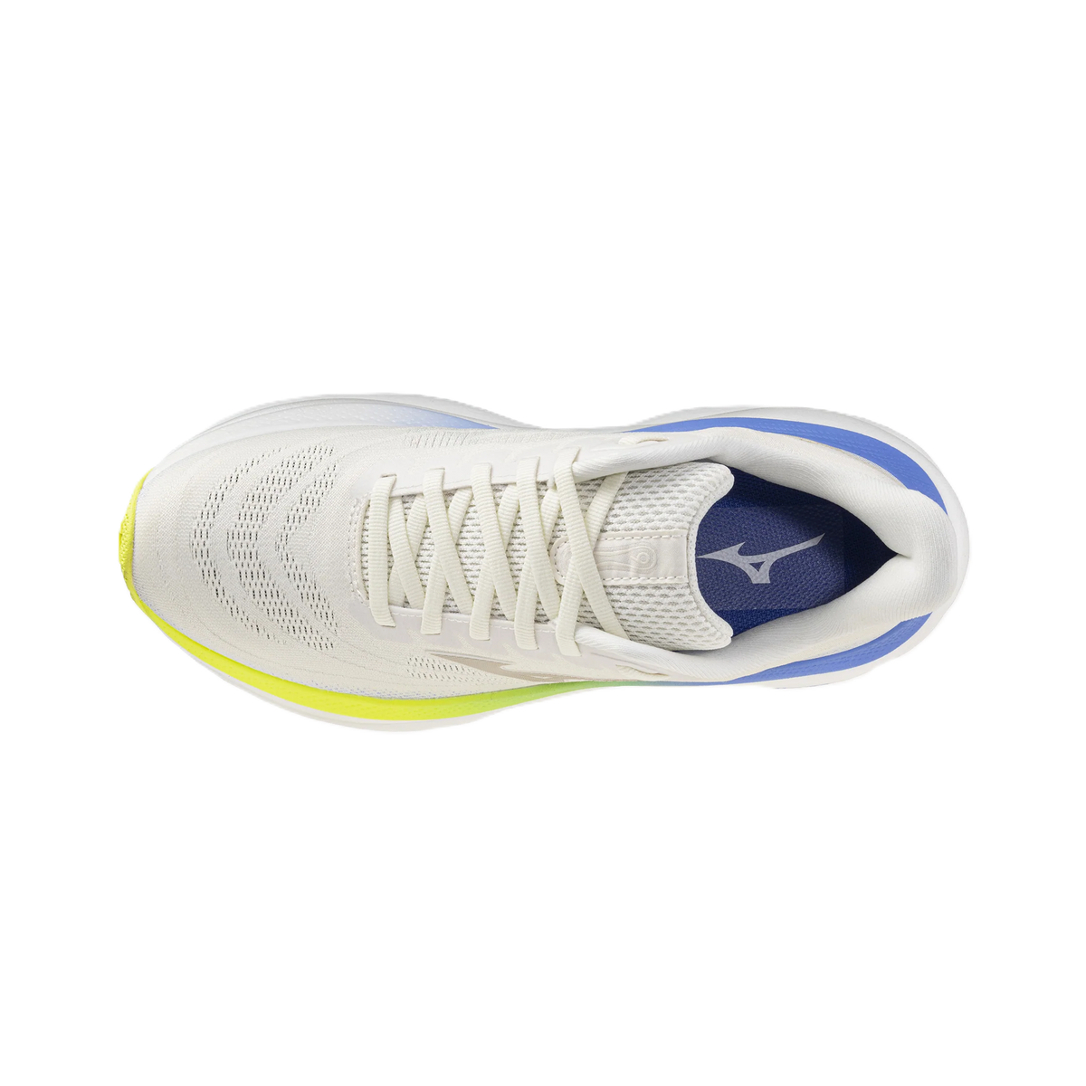 Mizuno Wave Sky 9 Women’s running shoe – Snow White / Silver Birch / Ultramarine – product view 4