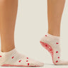 MoveActive Low Rise Grip Socks - Love Me Almond