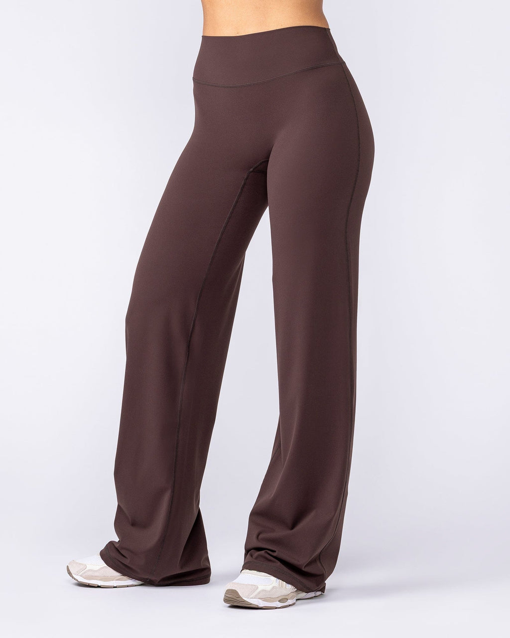 Muscle Nation Aura straight leg leggings Tall – Cocoa – product view 1