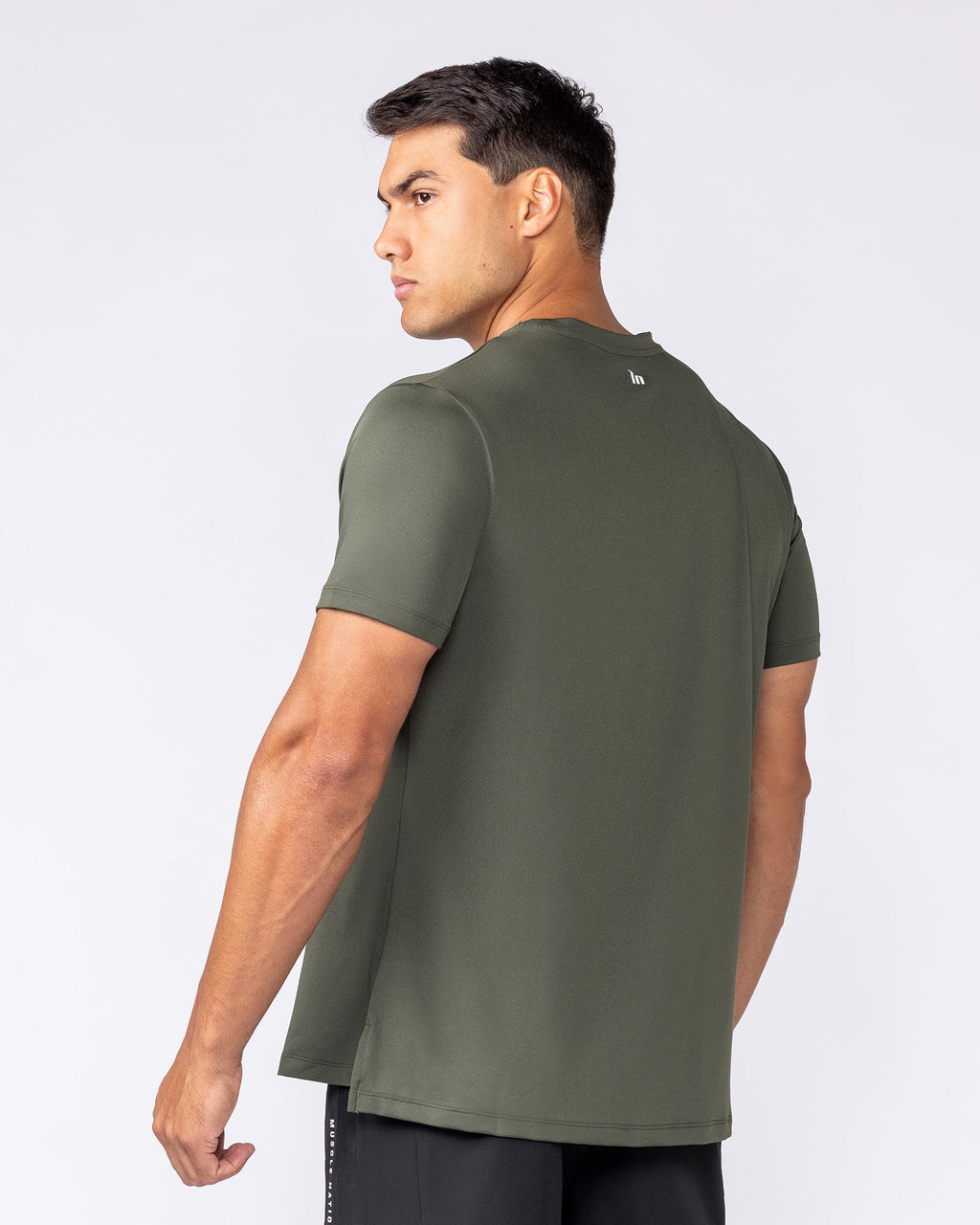 Muscle Nation Climaflex Active training tee – Dark Khaki – product view 5
