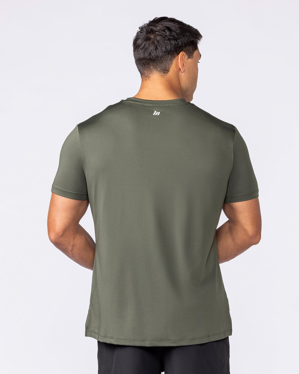 Muscle Nation Climaflex Active training tee – Dark Khaki – product view 4