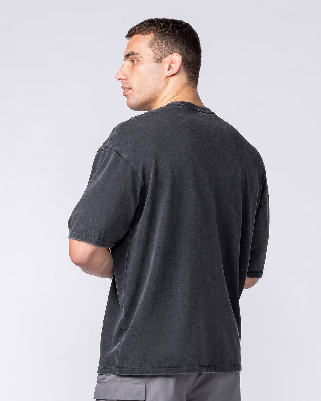 Muscle Nation Cobras oversized tee – Washed Black – product view 3