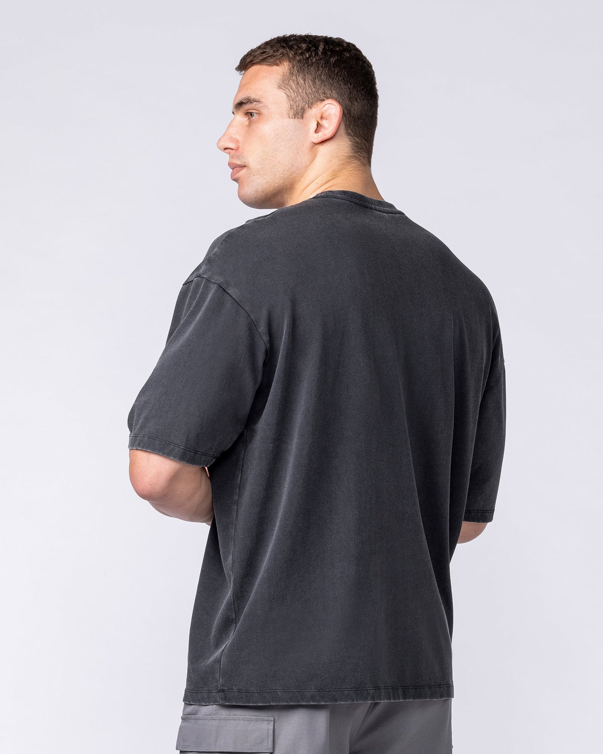 Muscle Nation Cobras oversized tee – Washed Black – product view 3
