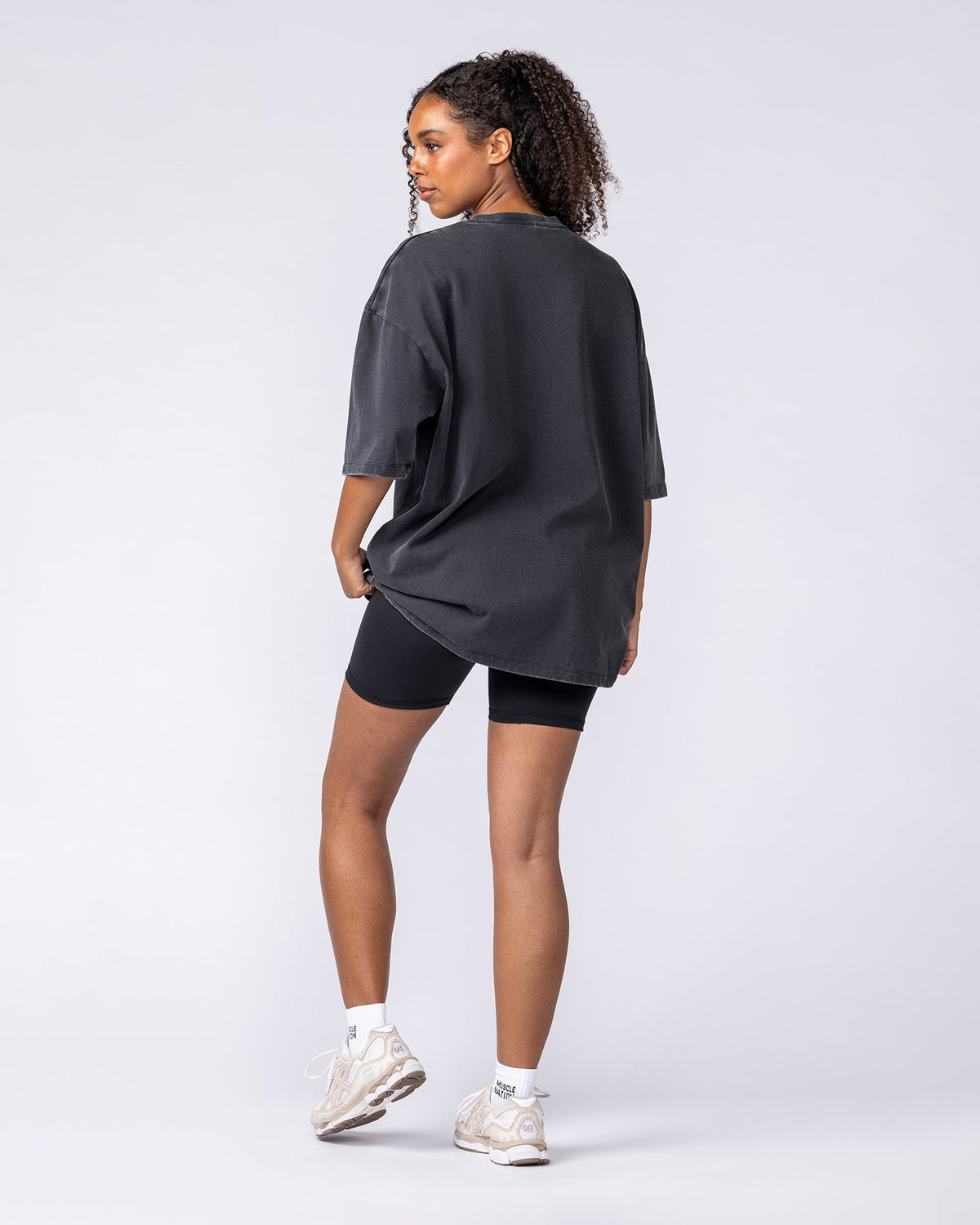Muscle Nation Cobras oversized tee – Washed Black – product view 7