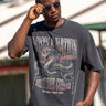 Muscle Nation Cobras Oversized Tee - Washed Black