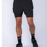 Muscle Nation Hybrid 3" Shorts - Black