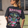 Muscle Nation On Tour Oversized Tee - Washed Black