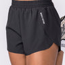 Muscle Nation Pace 3" High-Waisted Run Shorts - Black