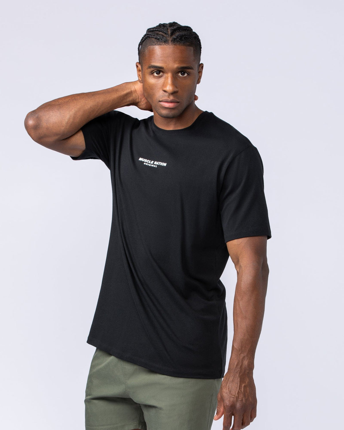 Muscle Nation Staple Condition men’s tee – Black – product view 2