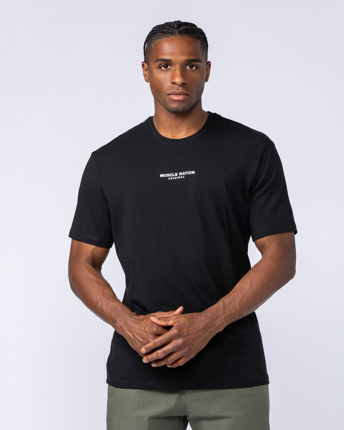 Muscle Nation Staple Condition men’s tee – Black – product view 1