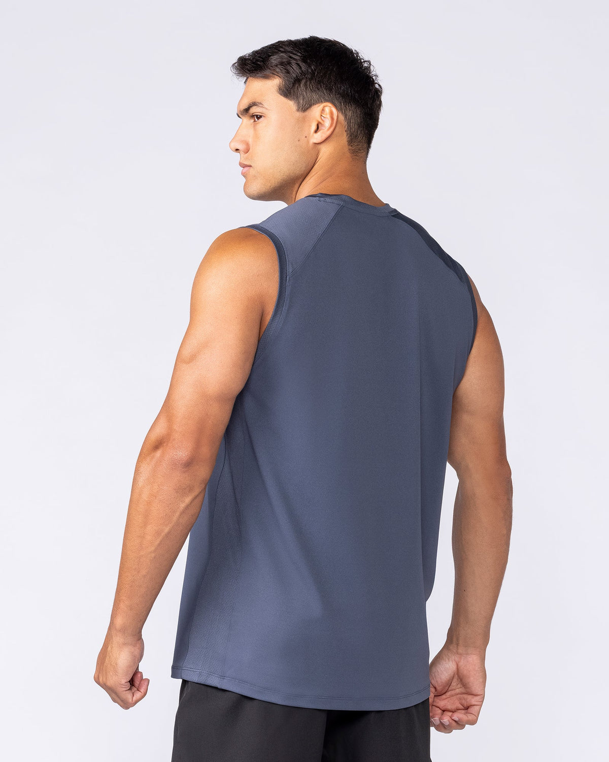 Muscle Nation Ventilation men’s training tank – Thunder – product view 3