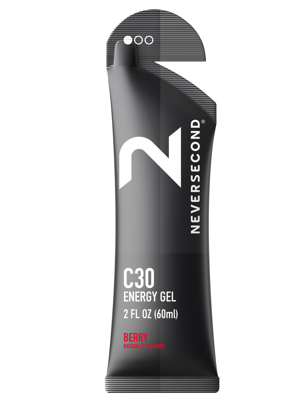 Neversecond C30 Berry 60mL energy gel – front of packet