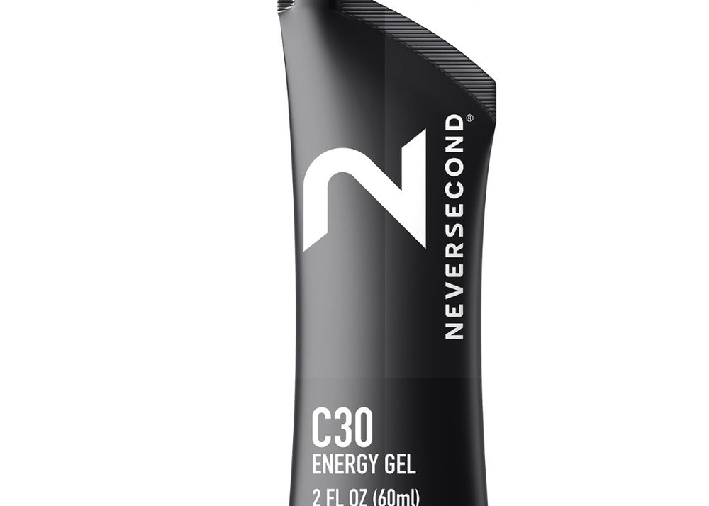 Neversecond C30 Unflavoured 60mL energy gel – front of packet