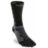 Injinji Ultra Run Crew Socks - Obsidian