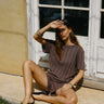 ORTC Amara Relaxed Knit Shorts – Espresso – product view 2