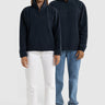 ORTC Unisex Sherpa Fleece Quarter Zip - Navy